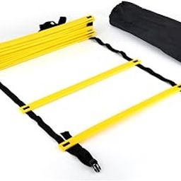 Speed Agility Training Ladder 12 Adjustable Flat Rungs 6m for Football Soccer - Improve Acceleration, Leg Strength, and Speed-54