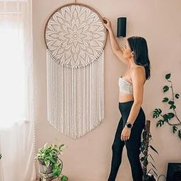 UVID18INCH White Big Dream Catcher for Home DRECOR and IT CAN BE Used AS A Return Gift Pack of 1PCS-image-30