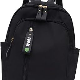 CALANDIS Fashion Backpack Teen Girls Nylon Rucksack for Trips Shopping Indoor Outdoor Black | Clothing, Shoes & Accessories | Womens Handbags & Bags-image-97