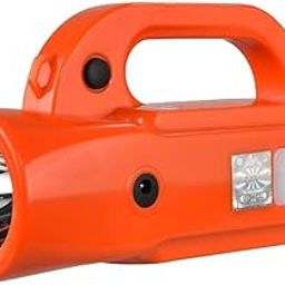 GLOBEAM Bhumi Kisan ABS Plastic Rechargeable Torch with Side Emergency Light Having 4500 mAh Battery with 10 Hours Backup Fuse Holder for Extra Safety-32