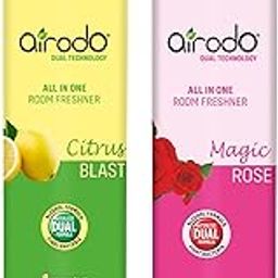 Airodo Air/Room Spray Citrus Blast & Magic Rose Combo Pack With Dual Technology, with long lasting Fragrance Booster Lasts Up to 30 Days (Pack of 2)-image-55