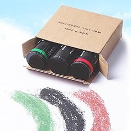 Ubervia 3 Pieces 3 Colors Camo Face Paint Stick Camping Paint for Stage Performance | Camouflage Materials |-image-38