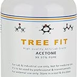 Tree Fit Acetone | Nail Polish Remover | Cleaning Glass Remover | Remove Paint And Stuff Marks | Clear | (250 X 1 = 250 ML)-21