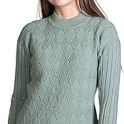 Woolen Turtle Neck Full Sleeve Womens Sweater-image-120