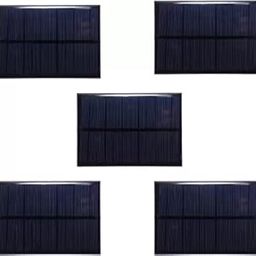 SP Electron Pack of 5 Pcs Solar for DIY Square Shape Mini Solar Panel 6V-180 mAh (99 x 69 x 03 mm)-0