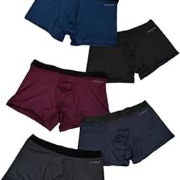 Men's Anti Bacterial Micromodal Airsoft Sweat Proof Trunk with Durable Waistband (Pack of 5)-38