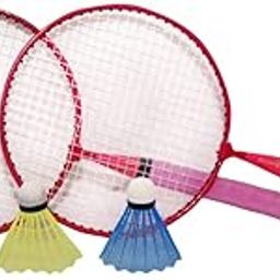 ASC Kids Koraemon Pink Racquet Set with Three Plastic Shuttles-image-57