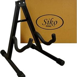 SIKO REEDS Guitar Stand Foldable Universal A-Frame Style Guitar Stand Black For Acoustic Electric Bass Guitars ukulele-30