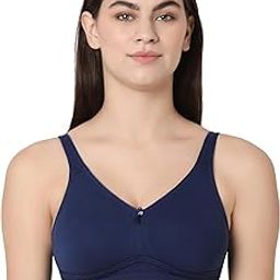 Kiara Minimizer Bra | Full Coverage Bra for Women | Non-Wired Non-Padded Seamless Bra | Micromodal Lycra Minimizer Bra for Women (Navy Blue, 34D)-image-45