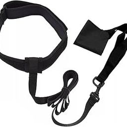 UJEAVETTE® Swim Parachute Agility Speed Training Swimming Resistance Belt for Women Men Black M-image-36