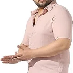 instafab Plus Men's Halo Striped Shirt for Casual Wear | Spread Collar | Long Sleeve | Button Closure | Shirt Crafted with Comfort Fit for Everyday Wear-picture-11