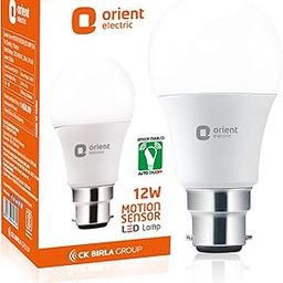 Orient Electric 12W Motion Sensor LED Bulb for Home | Radar based LED Light with Auto ON-OFF feature | Cool White, 6500K | B22d Cap | 4 kV Surge Protection | 1 Year Replacement Warranty | Pack of 1-7
