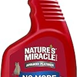 Nature's Miracle JFC Advanced Platinum No More Spraying for Cats, Effective Training Aid to Eliminate Repetitive Urine Marking & Odor, Cat Repellent Spray for Indoor Training, Trigger Spray - 709ml-image-1