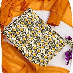 Women's Digital Print Cotton Blend Unstitched Salwar Suit Dress Material with Dupatta-image-93