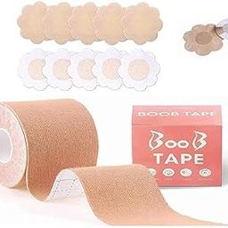 Boob Tape with 10 Nipple Pasties - Breast Lift,Push Up & Lifting Tape Fit for Any Type Breast-image-58