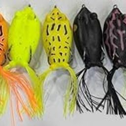 Fishing Frog 20 GRM Bull Frog/Spoons Lure Fishing Tools Accessories Hard Fishing Lures Treble Hooks Metal Lure Baits Multicolor/Soft Bait/Silicon Frog/Artifical Frog Random Colour 1 PC ONLY-picture-10