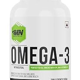 Muscle Nectar (MN) Omega 3 Fish Oil Triple Strength 2500mg for Men & Women - Molecularly Distilled (1500mg EPA/DHA) (60 Soft gels)-29