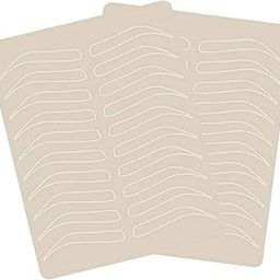 Globelle Microblading Practice Skin - Double-Sided Inkless Silicone Sheets for Eyebrow Tattoo Practice, Ideal for Beginners & Professional Artists (Pack of 2) (Close)-56