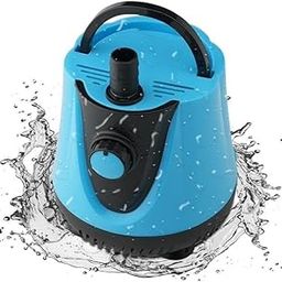 Asian Pumps 3000L/H Submersible Water Flow Control Pump with Handle Ultra-Quiet Fish Tank Fountain Aquarium Water Pump with 10-12Ft High Lift, 3 Nozzles & 1.9m Power Cord (120 Watts) 220V-picture-32