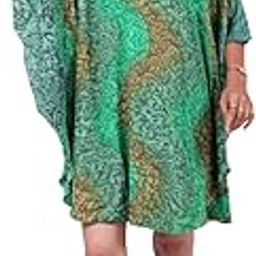 Women's Printed Tunic Kaftan, Short Caftan Top| Free Size-image-77
