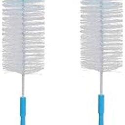 Truvic Set of 2 Long Glass and Plastic Bottle Cleaning Nylon Brush (Color May Vary) pack of 2-7