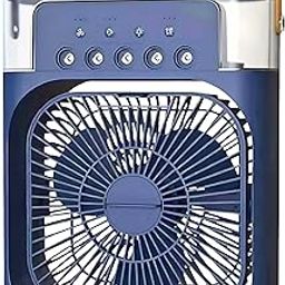 DRUMSTONE (Summer Exclusively 𝟭𝟬+𝟱 Year Warranty) Portable Air Cooler | Mini Air Conditioner Fan | USB-Powered Mist Fan with Water Tank | 3-Speed Cooling | 5 Spray Mist | 7 LED Colors-image-88