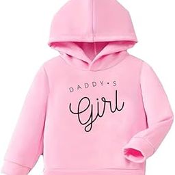 KiddieKisses Girls Cotton Fleece Hooded Neck Sweatshirt, Daddy's Girl Printed Sweatshirt, Pink, 2 to 8 Years-image-75