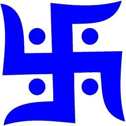 Legzino Vinyl Swastik Simple Glossy Wall Car Vehicle Sticker 4 x 4 Inches Blue-image-13