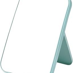 Kankuwar Desktop Makeup Mirror Hand Mirror Foldable Makeup Mirror with Stand Portable Folding Travel Mirror for Desk, Vanity, Home, Camping Square Mirror for Girls (Blue)-9