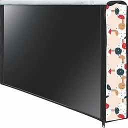 Acoma 55 Inch Smart LED TV Cover PVC Waterproof Printed With Transparent Polythene Layer Compatible for Sony, Mi, Kodak and Samsang Smart LED TV_Led-55-C-Footboll-image-83