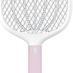YAGE by Rozzby YG-6122 Mosquito Killer Racket with 1200 mAh Large Capacity Lithium USB Chargeable Battery, Long Standby Time with 3 Months Warranty - White and Pink-13