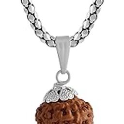 10 Mukhi Rudraksha Pendant Lab Certified Nepali ten Mukhi Original Certified Rudraksha Pendant with chain for Men and Women, Origin Nepal, Color Brown(ACPC0174A)-image-99