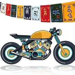 Our Shop Tibetan Buddhist Prayer Flags for Motorbike (15 Flag in 1 String)-picture-16