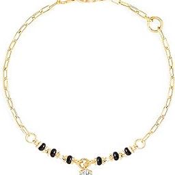Fashion Anklet With Solitaire Crystal Diamonds Painjan Payal Leg Chain Foot Jewellery For Women and Girls-image-85