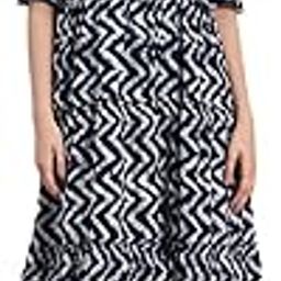 Women's Floral Summer Maxi Dress I Cotton Printed I One Piece Bodycon Midi Dress with V-Neck, Puffed Sleeves-image-20