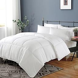 Dafinner 100% Cotton Cover Lightweight Down Alternative Comforter Twin Size, Ultra-Soft Duvet Insert for Warm Weather, GRS Recycled Microfiber Breathable Bed Comforter (68x90, White)-15