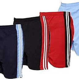 Fort Worth Men's Running Shorts Quick Dry Gym Outdoor Sports Zipper Pockets 4 Pcs (L)-picture-54