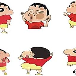Shinchan Vinyl Wall Stickers Set of 6-image-85