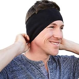 Self Pro Ear Warmers/Muffs Headband For Men & Women & Kids Perfect For Cycling Skiing Workout Yoga Running & Riding Motorcycle In Winter - Stay Warm & Performance Stretch - Black-image-99