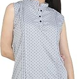 Women Sleeveless Pleated Top-image-17