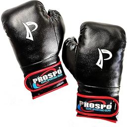 Prospo Boxing Gloves for Men,for Kids,for Women, with Wraparound Strap, Size 8oz, 10oz, 12oz and 14oz (10oz, Black)-image-98