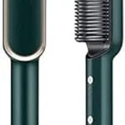 HITYANI Ceramic Fast Hair Straightener Comb Brush for Women, Hair Straightening Iron PTC Heating Electric Hair Styling Comb Hot Brush with 5 Temperature,Ionic Care,30s Fast Heating (Comb Straightener)-96