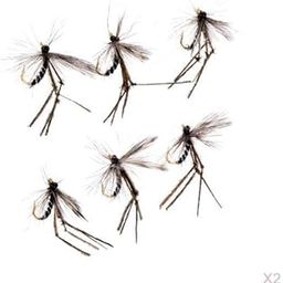 MERISHOPP 12pcs Artificial Mosquito Bait Fly Fishing Flies Bass Trout Salmon Lures| Crankbait Fishing Lure | Artificial Hard Bait | Fishing Lure-image-61