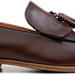 Men's Curtis Loafer | Premium Tassel Leather Loafers for Men | Hancrafted Men's Party/Casual Leather Loafer Shoes Durable & All Day Comfort Fit-image-3