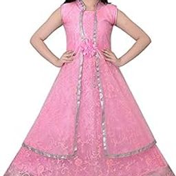 KCM Fashion Ethnic Party Gown for Kids-22