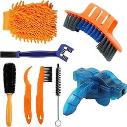 8Pcs Bicycle Maintenance Tools Bicycle Cleaning Brush Kit Bike Chain Cleaning Glove Brushes Kit Remove Dirt and Grime Multipurpose Bicycle Cleaning Accessories Lubricant Application Brush-picture-18