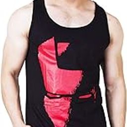 Men's Printed Sleeveless Cotton Regular Fit T-Shirt-image-99