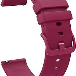 ACM Watch Strap Silicone Belt 20mm compatible with Garmin Vivomove Trend Smartwatch Color Hook Band-13