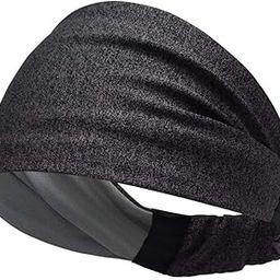 Ubersweet® Women's Yoga Sport Athletic Wide Edges Yoga Sweatband Running Fitness Elastic Wicking a Non-Slip Dual-Purpose Headband : Green-image-44