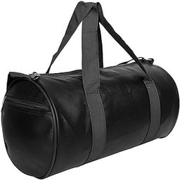 Gym Duffel Bag Unisex PU-Leather Shoulder & Cross-Body Gym Bag |Kit Bag|Sports Fitness Bag|Gym Bag with Adjustable Strap Leatherette for Sports and Travel Bag (Black)-image-81